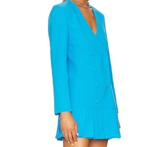 Amanda Uprichard Mesha Dress in Blue Jay Blue